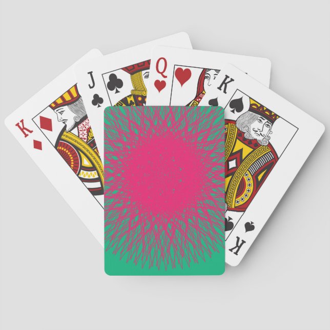rosa abstrakt casinokort (Baksidan)