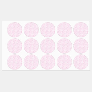 Rosa Abstrakt Designer Väskor Klistermärke