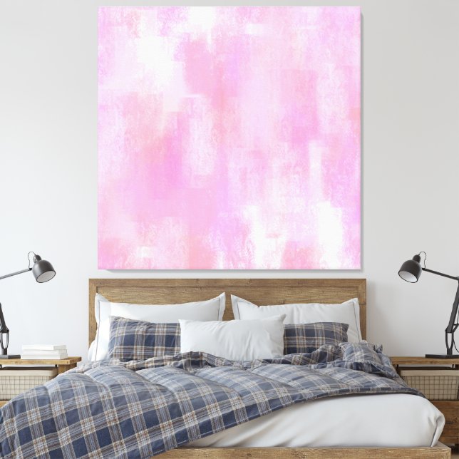Rosa Abstrakt Digital Painting Canvas (Insitu (sovrum))
