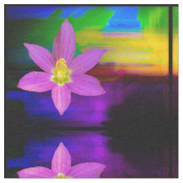 Rosa Abstrakt Drama Fabric Tyg