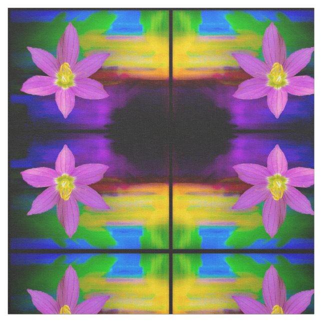 Rosa Abstrakt Drama Fabric Tyg (Provkarta)