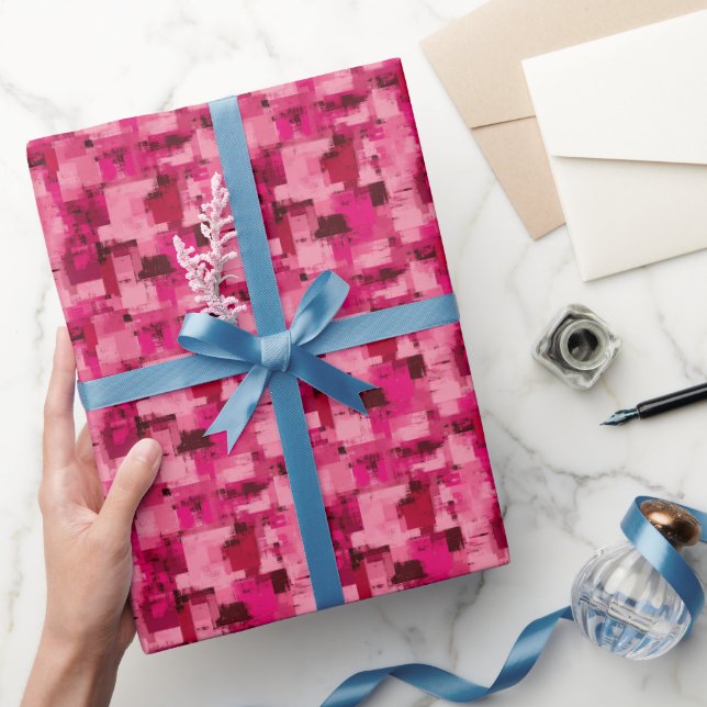 Rosa abstrakt färg  presentpapper (Gifting)
