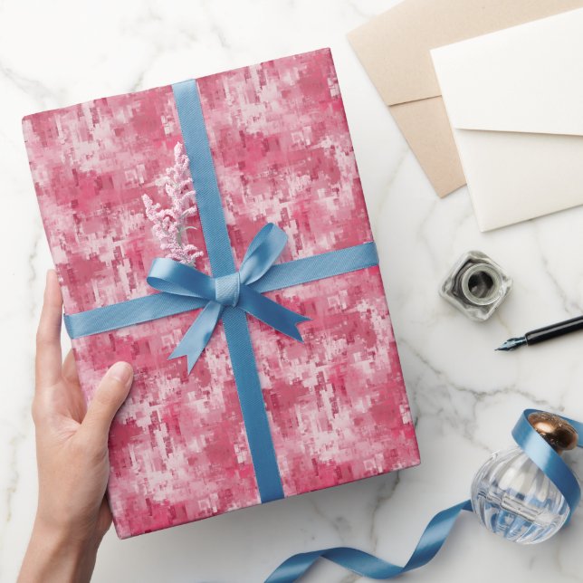 Rosa Abstrakt Färg  Presentpapper (Gifting)