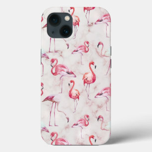 Rosa Abstrakt Flamingos Watercolor Modern