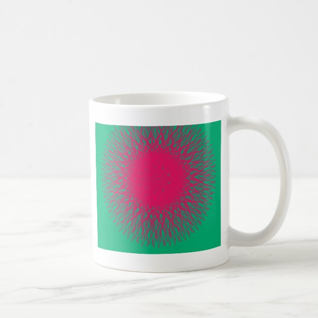 rosa abstrakt kaffemugg (Höger)