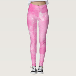 Rosa Abstrakt Leggings