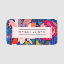 rosa abstrakt modern blommigt