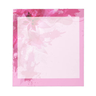 Rosa Abstrakt Pastel Watercolor Anteckningsblock