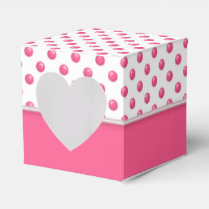 Rosa abstrakt polka dots presentaskar