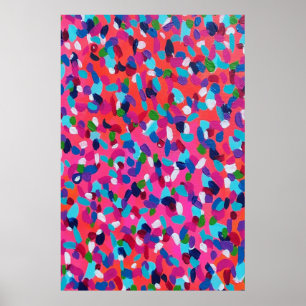 Rosa Abstrakt Poster