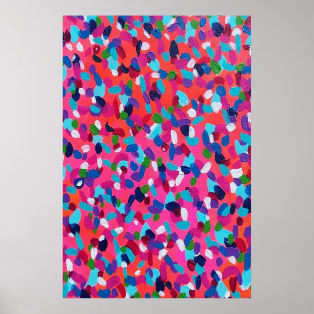 Rosa Abstrakt Poster (Framsidan)
