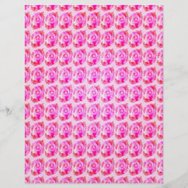Rosa Abstrakt Ros Scrapbookspapper 2-Sidig Sida