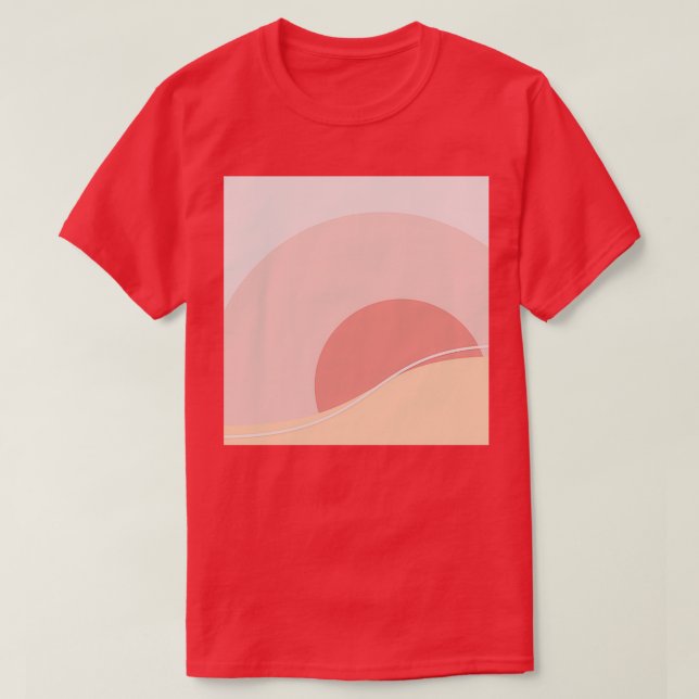 Rosa Abstrakt T Shirt (Design framsida)