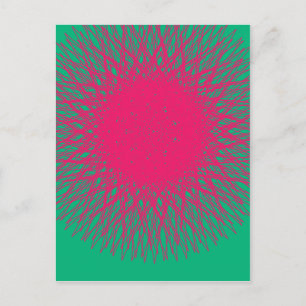 rosa abstrakt vykort