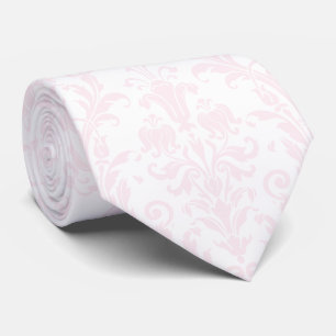 Rosa Acanthus Blommigt Damask Wedding Neck Tie Slips