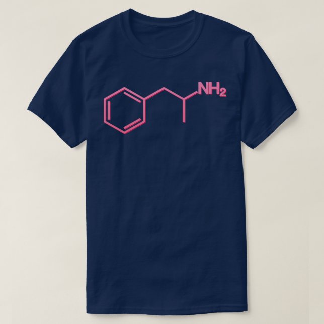 Rosa Adderall Chem T Shirt (Design framsida)