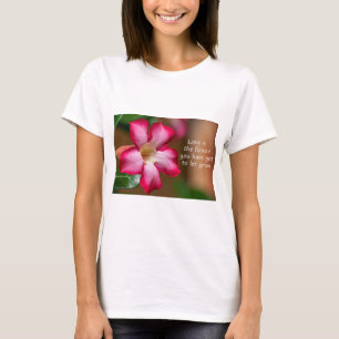 Rosa Adenium Obesum-blomma alias Desert Ro T Shirt