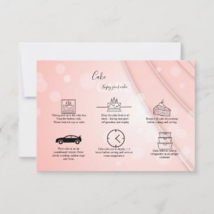 Rosa Aesthetic Cake Care Tack Kort