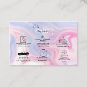 Rosa Aesthetic Cake Care Visitkort