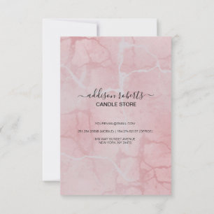 Rosa Aesthetic Candle Care Tack Kort