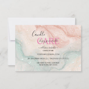 Rosa Aesthetic Candle Care Tack Kort