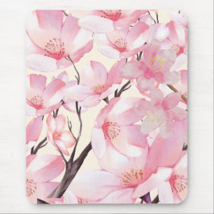 Rosa Aesthetic Sakura Cherry Blommar Rosa Flowers Musmatta