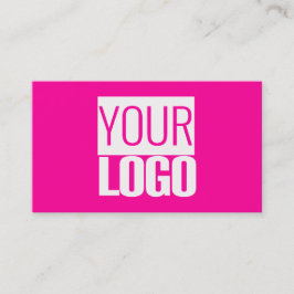 rosa - affärskortet logotyp&QR-kod Visitkort