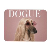 Rosa Afghan Hound Hund Covergirl
