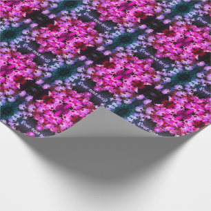 Rosa African Daisy Flowers Tintated Personlig Presentpapper