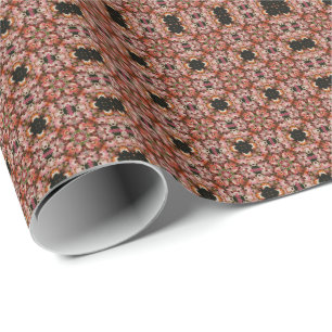 Rosa African Daisys Kaleidoscope Blommigt Presentpapper