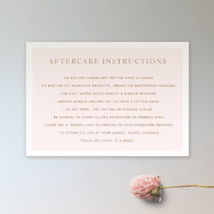 Rosa AfterCare for Lash Extensions Spa Visitkort