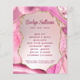 Rosa Agate Faux Foil Flyer