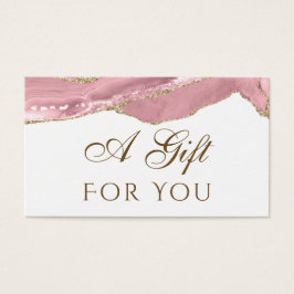 Rosa  Agate-presentkort Visitkort