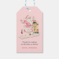 Rosa åh Vilken Roligt, Retro Groovy Jultomten Birt