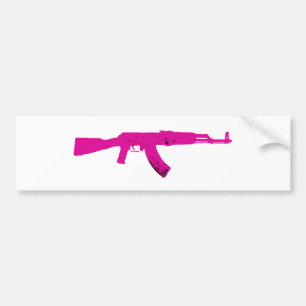 Rosa AK-47 Bildekal