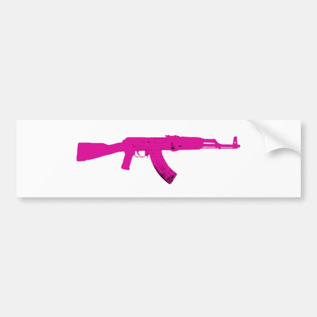 Rosa AK-47 Bildekal (Framsidan)