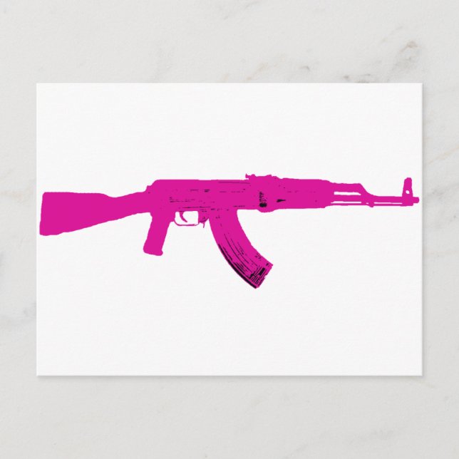 Rosa AK-47 Vykort (Framsida)