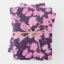 Rosa Akrylfärg Flower Petals