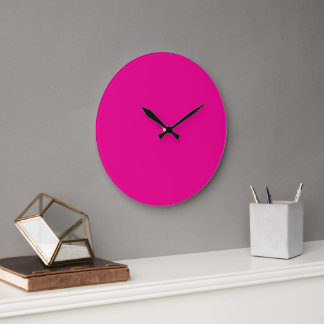 Rosa akrylväggklocka | Modern chic dekoration Stor Klocka