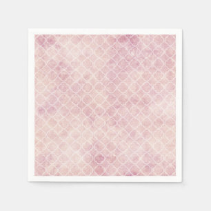 Rosa akvarell abstrakt pastell pappersservett