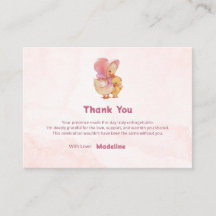 Rosa akvarell lilla ankunge flicka tack