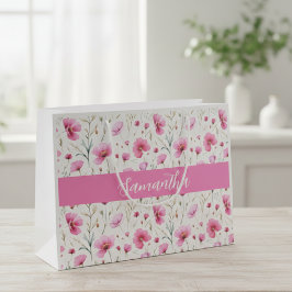 Rosa akvarell vildblomma namn