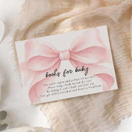 Rosa akvarellbåge babyfirande tilläggskort