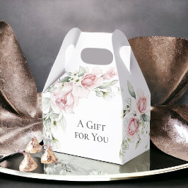 Rosa akvarellblommor En present till dig Presentaskar