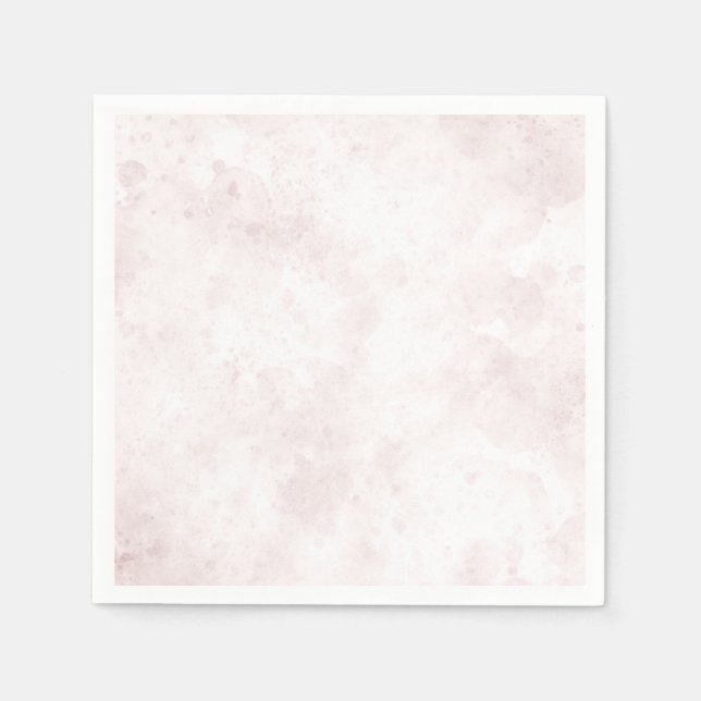Rosa akvarellfärg Modern Glamour Bröllop Pappersservett (Framsidan)