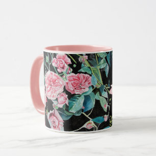 Rosa akvarellmugg mugg