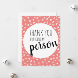 Rosa Alla hjärtans dags-kort Julkort