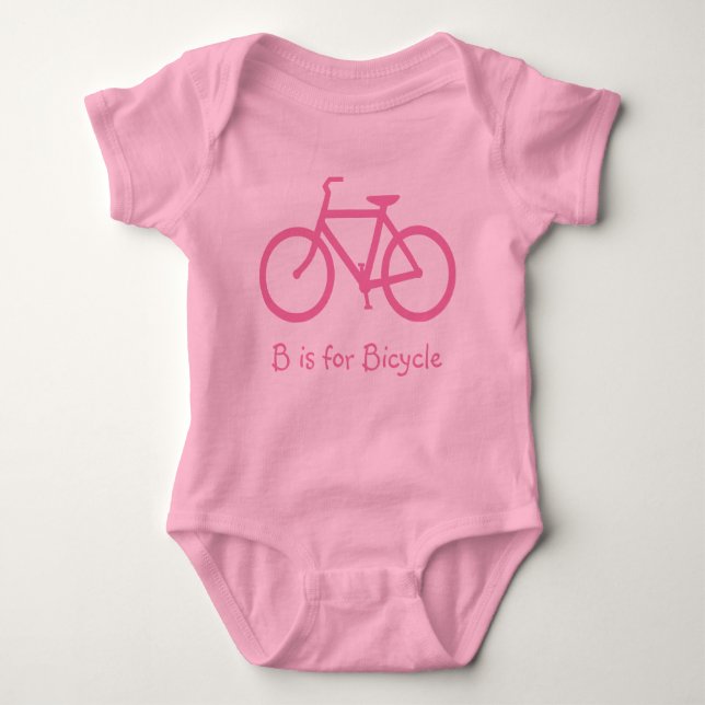Rosa Alphabet B är avsett för Cycle T Shirt (Framsida)