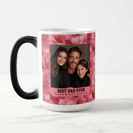 Rosa Amaryllis Natur Bästa Pappa Lyx Magisk Mugg