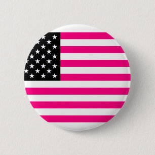 rosa American flagga Knapp